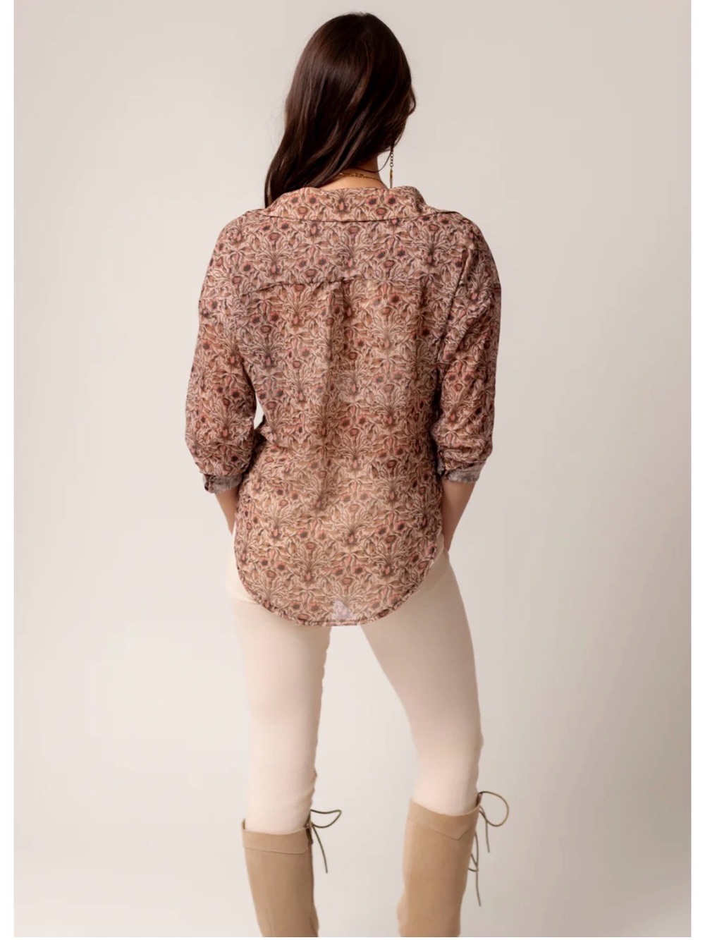 Joyfolie Agnes Blouse in Vine Floral - Picture 4 of 13